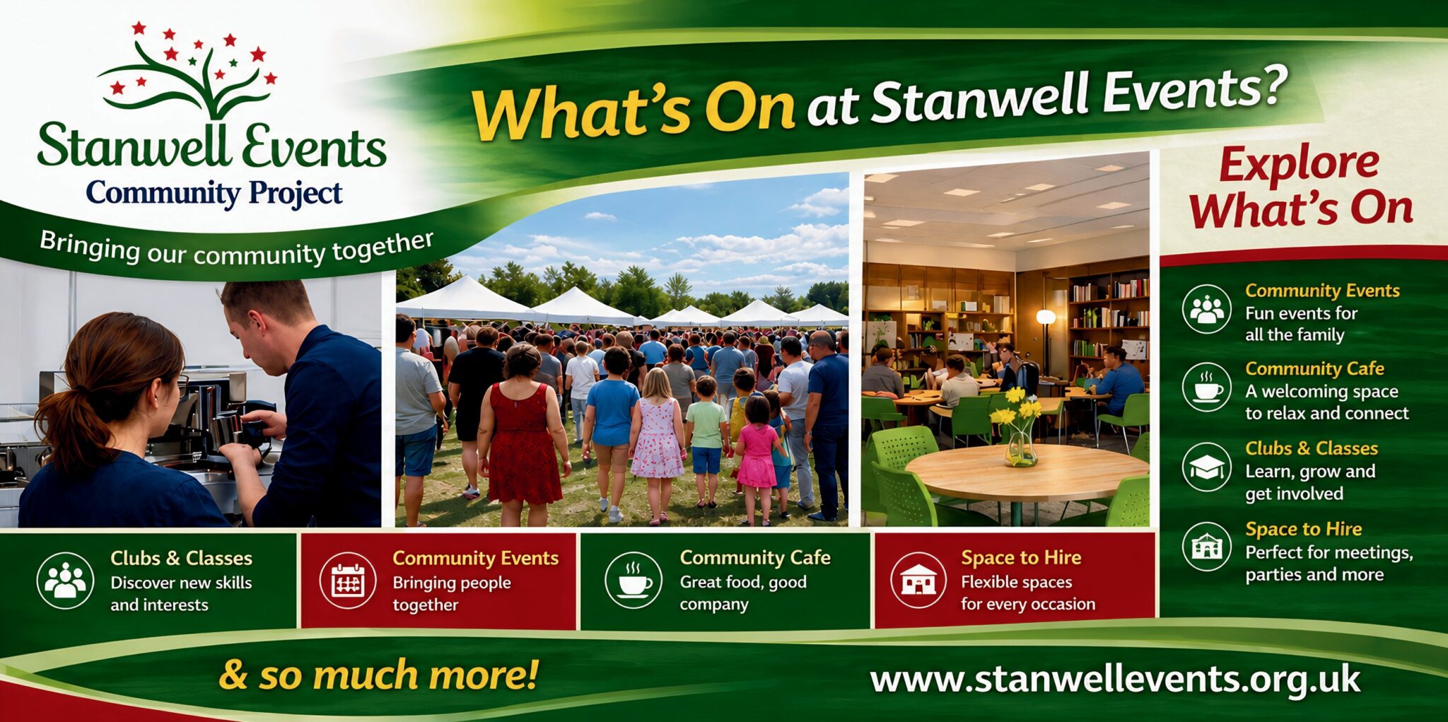 Stanwell Events - A welcoming Community Hub at the heart of Stanwell