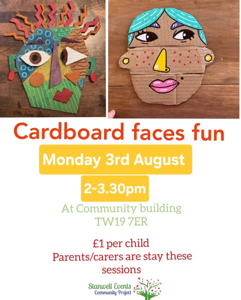 Cardboard faces fun