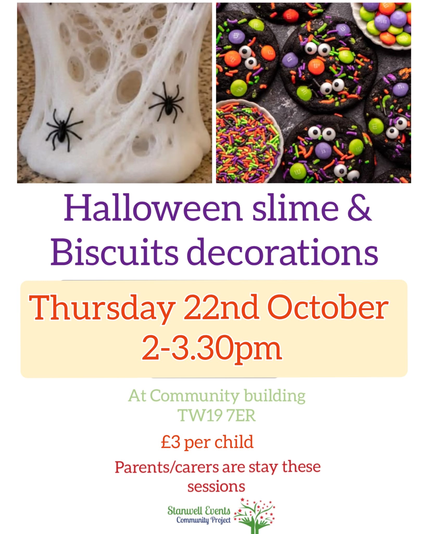 Halloween Slime and biscuit fun